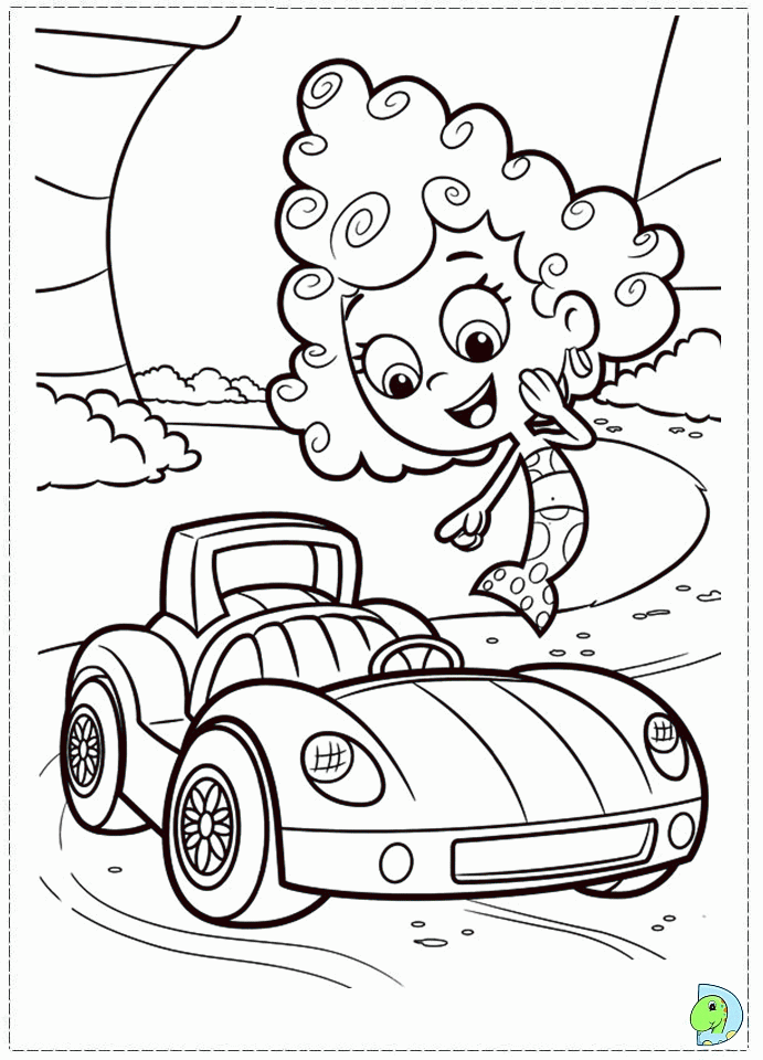 Plansa de colorat cu Bubble Guppies 8 83